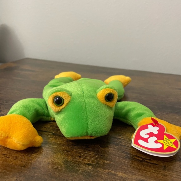Ty Beanie Baby * Smoochy the frog * Date of birth: Oct 1 1997 * - Picture 9 of 9